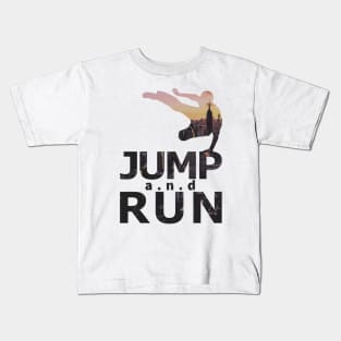 Jump and Run Cityscape Kids T-Shirt